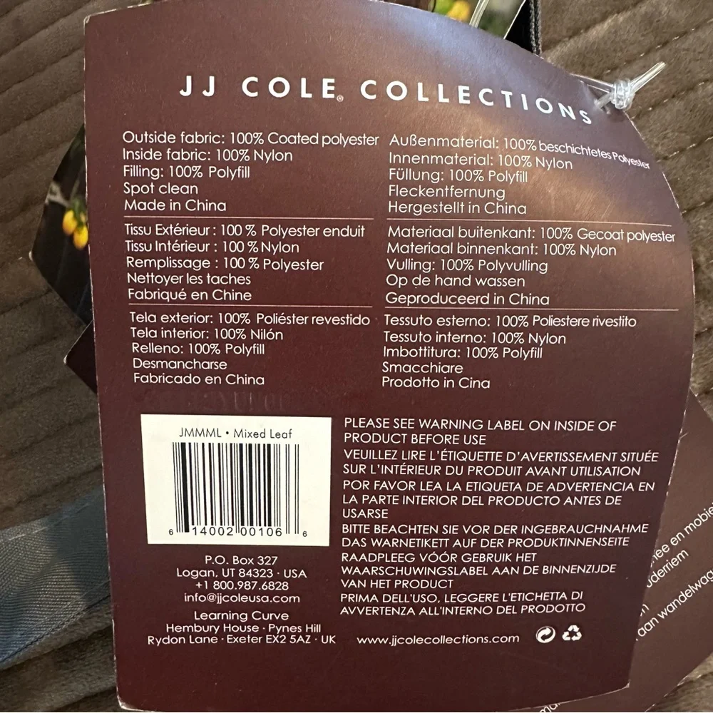 JJ Cole Collections Mode Mixed Leaf Diaper Tote Bag